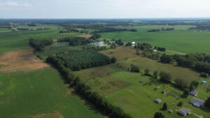 parcel for sale in Three Rivers, MI - aerial photo